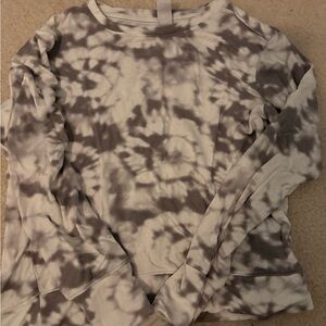 Athleta grey tie-dye sweatshirt Size M